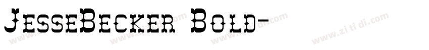 JesseBecker Bold字体转换